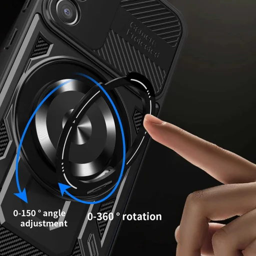 Honor 400 Smart / X7d 4G Techsuit RuggedCam fekete tok - 4