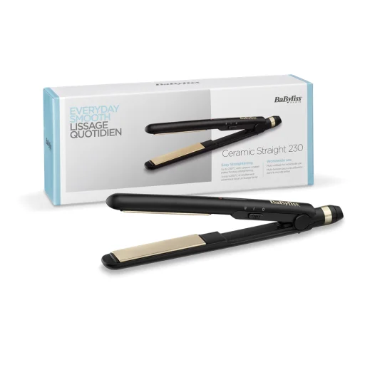 BaByliss ST089E Ceramic Straight kerámialapos hajvasaló, fekete - 3