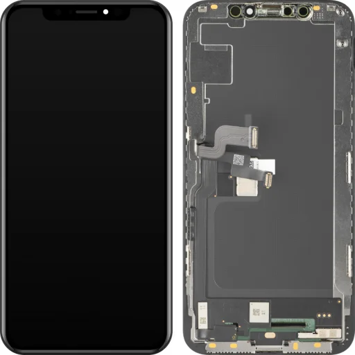 LCD Kijelző Modul MP Apple iPhone XS Soft OLED FHD Verzió, Utángyártott, Fekete - 2