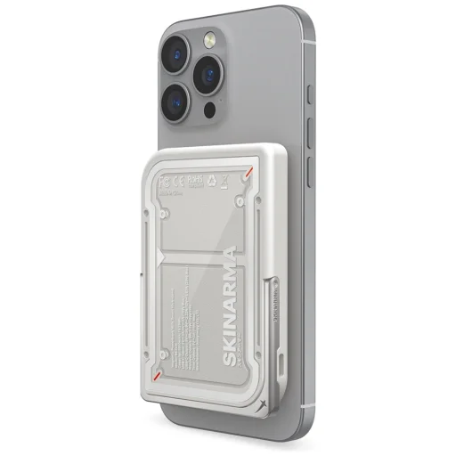 Powerbank Skinarma Nexus Mecha Mágneses Kitámasztó 5000mAh 20W PD USB-C MagSafe szürke - 2