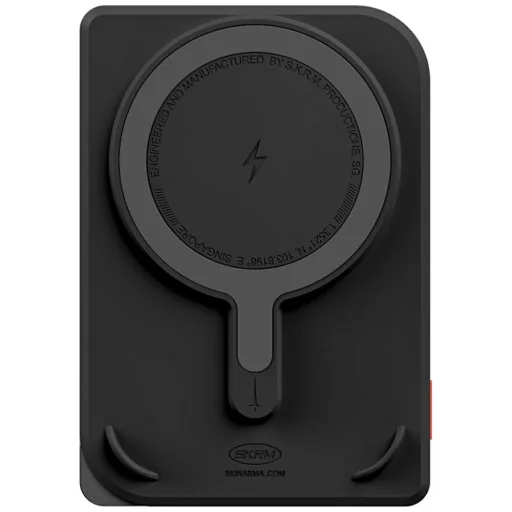 Skinarma Nexus Nova mágneses kick-stand powerbank 5000mAh 20W PD USB-C MagSafe fekete - 4