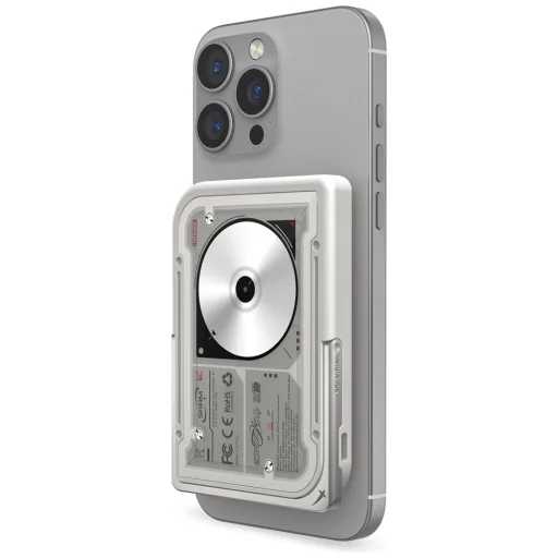 Powerbank Skinarma Nexus Nova Mágneses Kick-Stand 5000mAh 20W PD USB-C MagSafe szürke - 2