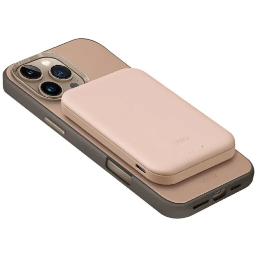 Powerbank Lyden Lexa Magnetic UNIQ 5000mAh PD USB-C MagSafe rózsaszín - 3