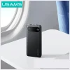 USAMS PB80 Power Bank PD20W 10000mAh fekete thumbnail