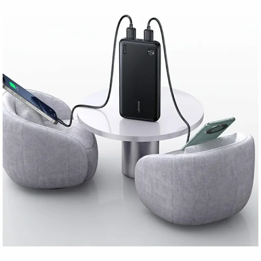 USAMS PB83 Power Bank 2xUSB-A 1xUSB-C 10000mAh fehér - 5