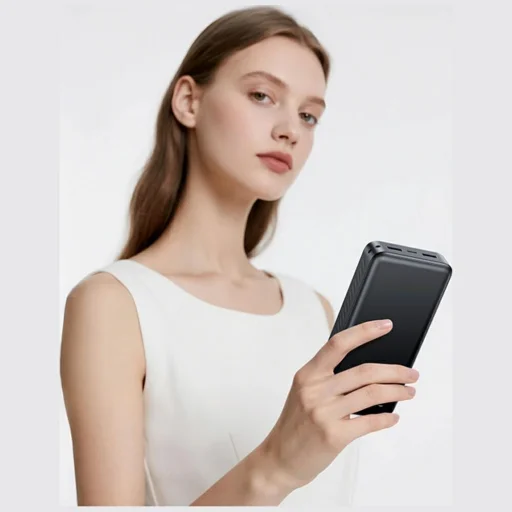 USAMS PB83 Power Bank 2xUSB-A 1xUSB-C 20000mAh fekete - 7