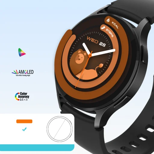 Colmi i28 Ultra okosóra szilikon szíj (Fekete) - 8