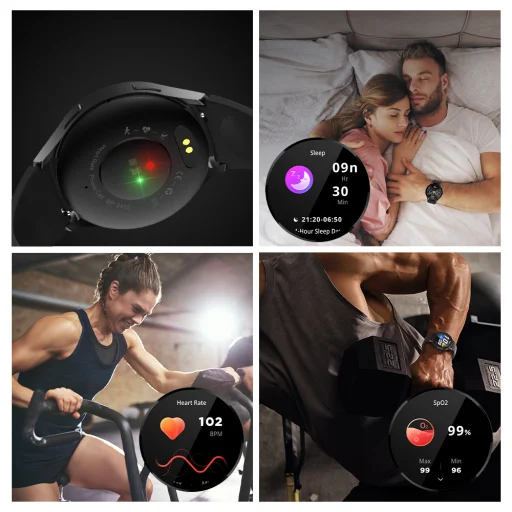 Colmi i28 Ultra okosóra szilikon szíj (Fekete) - 13