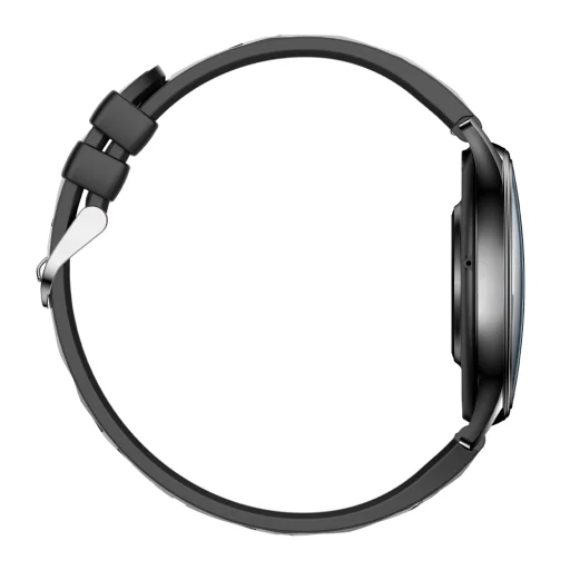 COLMI L28 fekete okosóra szilikon és bőr szíjjal - 2