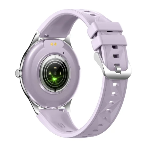COLMI L28 lila okosóra szilikon és bőr szíjjal - 2