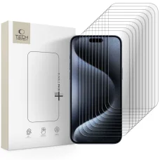 iPhone 15 Pro Max Tech-protect Bundle 10-pack üvegfólia Clear