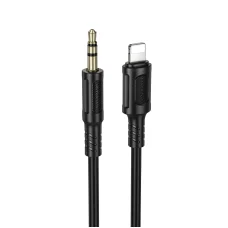 Borofone kábel AUX BL25 Nice - Lightning 3,5 mm jack - 1 méter fekete