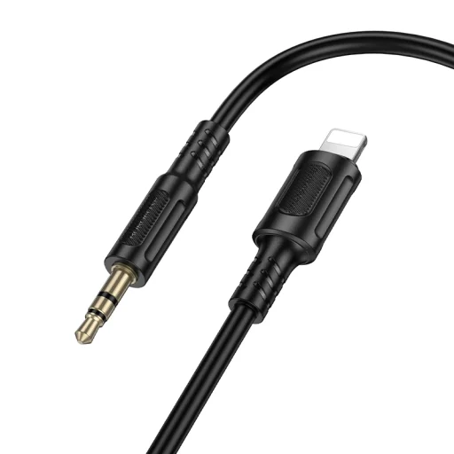 Borofone kábel AUX BL25 Nice - Lightning 3,5 mm jack - 1 méter fekete - 3