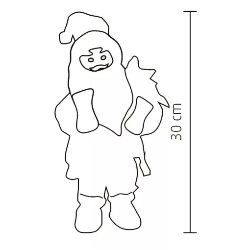 Home KDD 31 táncoló, zenélő mikulás, 30 cm magas - 2