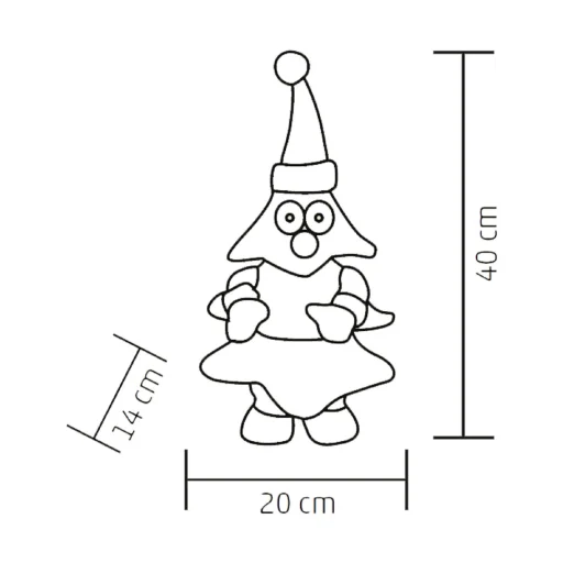 Home KDD 39 éneklő, táncoló fenyő, 40 cm magas - 3