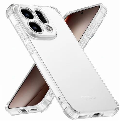 Oppo Find X9 Techsuit Shockproof Clear Silicone - Átlátszó tok - 1