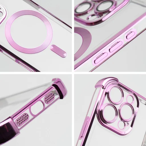 iPhone 17 Pro Max rózsaszín tok ANTISHOCK ELECTRO, kompatibilis a MagSafe funkcióval - 3