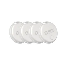 Water resistant object locator compatible with Apple Find My 4 pcs SBS
