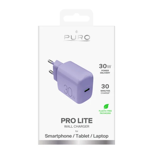 Puro "PRO LITE" fali töltő 1xUSB-C, 30W, - 2