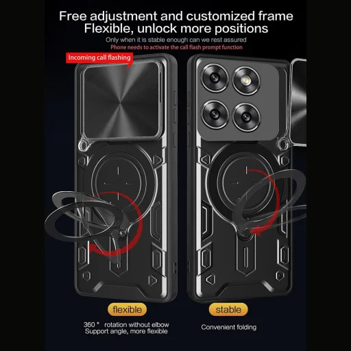  Techsuit - CamGuard Pro - Motorola Edge 60 Pro - Piros tok - 2