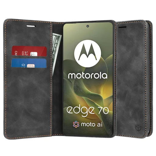 Motorola Edge 70 Fekete Techsuit Confy Cover tok - 1