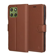 Motorola Edge 70 Barna Techsuit - Leather Folio tok