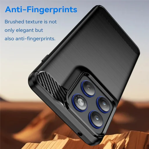 Motorola Edge 70 Fekete Techsuit Carbon Silicone tok - 4