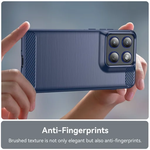 Motorola Edge 70 Kék Techsuit Carbon Silicone tok - 4