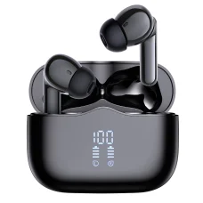 Wireless Earbuds Techsuit (A97) - Bluetooth V5.4, 300mAh, ANC, ENC, 4 Mic - Fekete