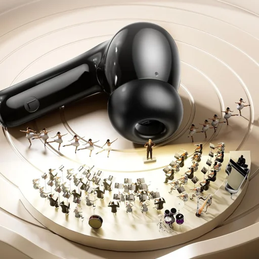 Vezeték nélküli fülhallgató Techsuit A90 - Bluetooth V5.4, 300mAh, ANC, ENC, 4 mikrofon - Fekete - 7