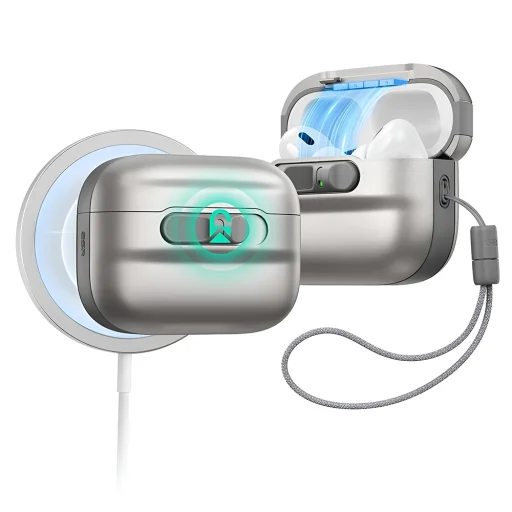 Apple AirPods Pro 3 Titánium ESR Pulse Magnetic FlickLock tok - 1