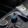 Hoco E62 Fast Bluetooth FM Transmitter és Autós Töltő, Fekete - 6