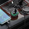 Hoco E62 Fast Bluetooth FM Transmitter és Autós Töltő, Fekete - 5