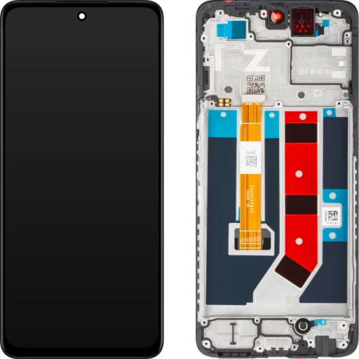 LCD kijelző modul Oppo A79-hez, fekete, üvegfólia - 1