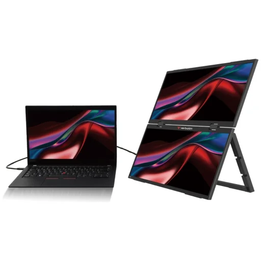 Verbatim Essentials 15.6" FHD hordozható dupla monitor fekete 32403 - 6