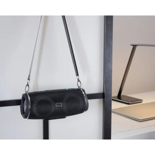 Bluetooth Hangszóró Hoco HC12, 10W, RGB, Vízálló, Fekete - 5
