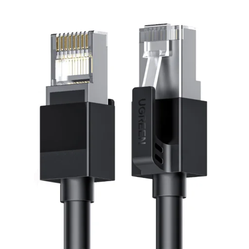 Ugreen Cat6 F/UTP Ethernet Kábel 1m - Fekete - 1