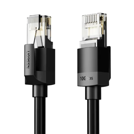 Ugreen Cat6A UTP Ethernet Kábel 1m - Fekete - 1