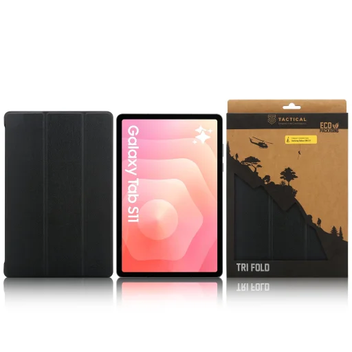 Tactical Fliptok Tri Fold Samsung Galaxy Tab S11 fekete tok - 4