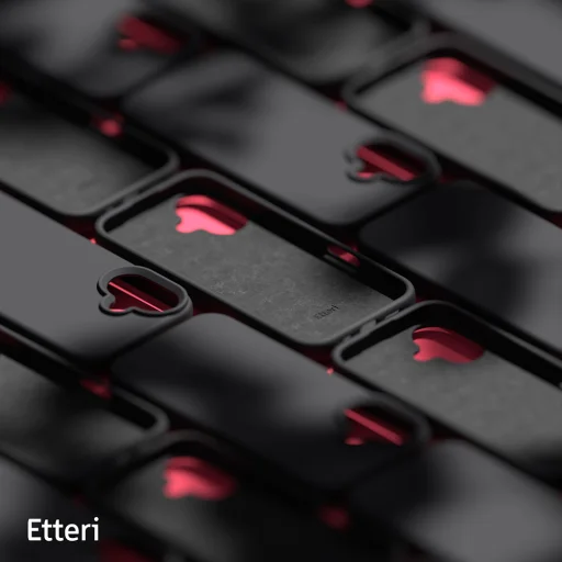 Etteri szilikon tok iPhone 16 Plus 6,7 hüvelyk fekete tok - 8