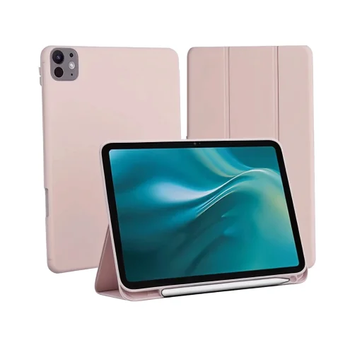 Apple iPad Pro 11 2024 Etteri világos rózsaszín tok - 1