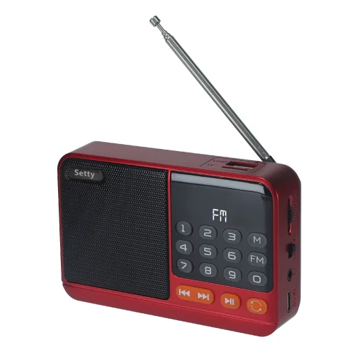 Setty mini FM rádió + Bluetooth hangszóró SFM-01M - 2