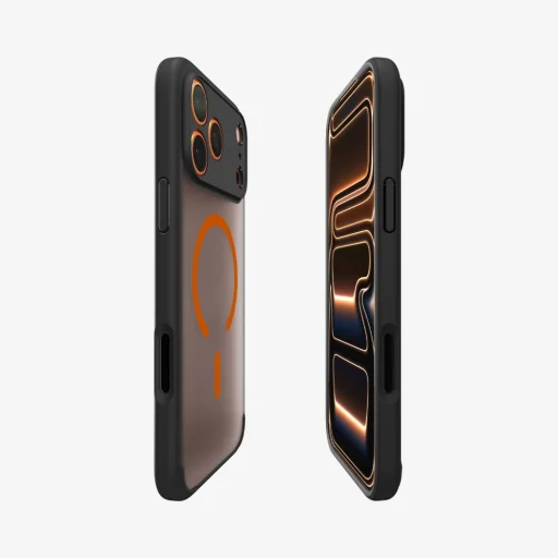 iPhone 17 Pro Max Spigen Ultra Hybrid Mag Magsafe tok Fagy Fekete/narancs - 6