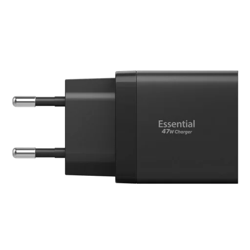 Spigen Essential EE472EU Kétportos Hálózati Töltő 47W Fekete - 3