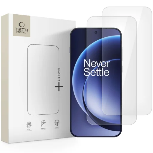 OnePlus 15 Tech-Protect Glass Fit+ 2-pack Üvegfólia Átlátszó - 1