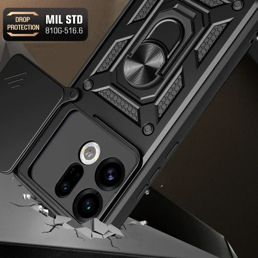 Oppo Find X9 Fekete Techsuit CamShield Series tok - 3