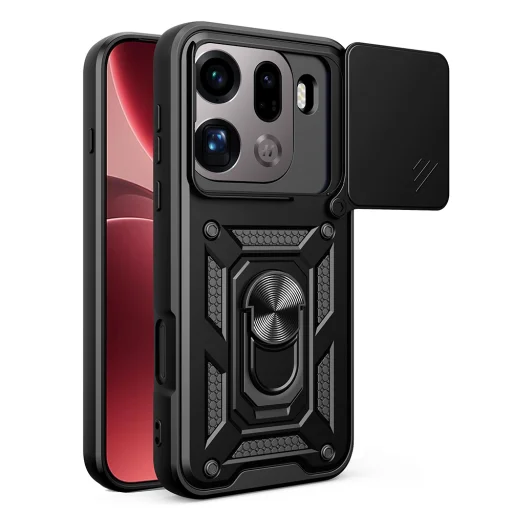Oppo Find X9 Pro Fekete Techsuit CamShield Series tok - 1