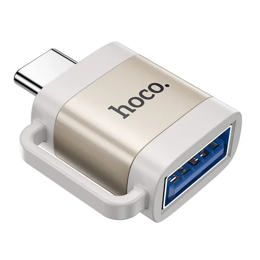 Adapter OTG USB-C - USB-A Hoco 3A UA31C szürke - 1