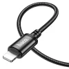 Lightning USB kábel Hoco 2,4A 3 m fekete thumbnail