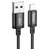 Lightning USB kábel Hoco 2,4A 3 m fekete